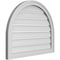 Ekena Millwork Round Top Surface Mount PVC Gable Vent: Functional, w/ 2"W x 1-1/2"P Brickmould Frame, 30"W x 24"H GVPRT30X2402SF - alternate 4